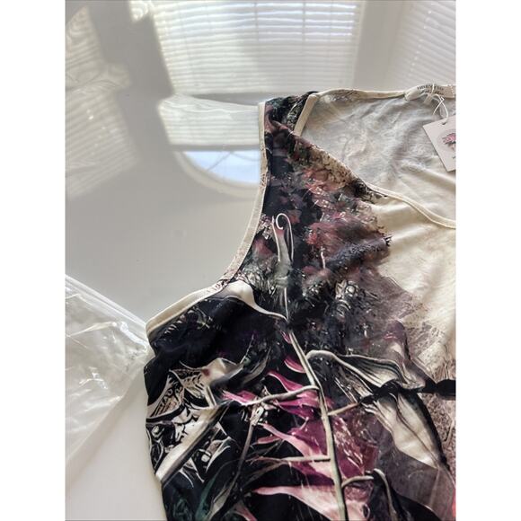 Hbeyyto Women's Floral Pattern VNeck Sleeveless Sun Dress. Plus Size 4XL - Picture 12 of 14